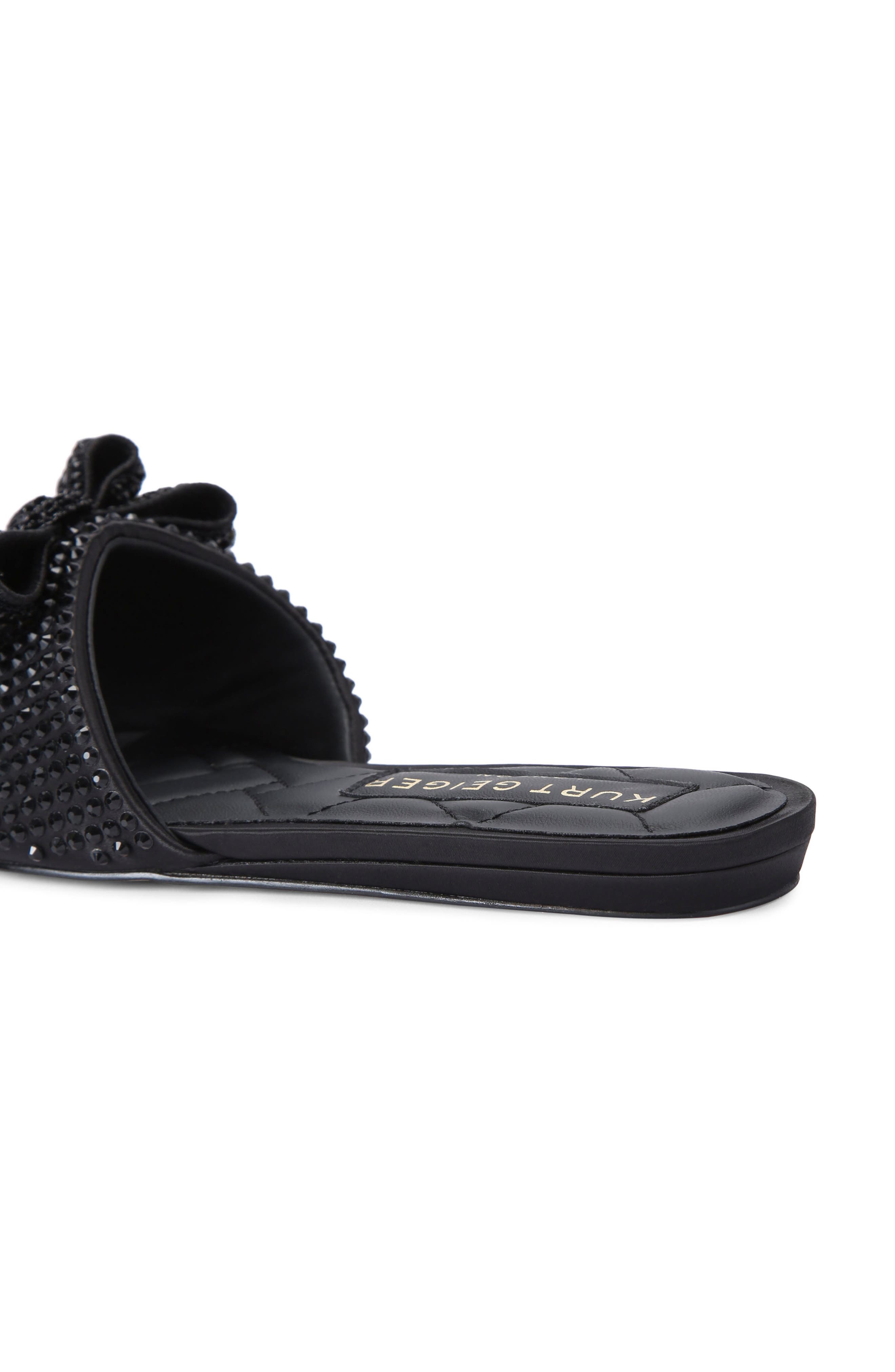 Kurt Geiger London Kensington Embellished Slide Sandal, Alternate, color, Black