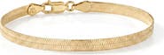 Spero London Italian Herringbone Sterling Chain Bracelet