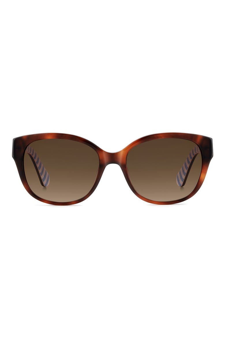 ninna 55mm gradient round sunglasses, Main, color, HAVANA
