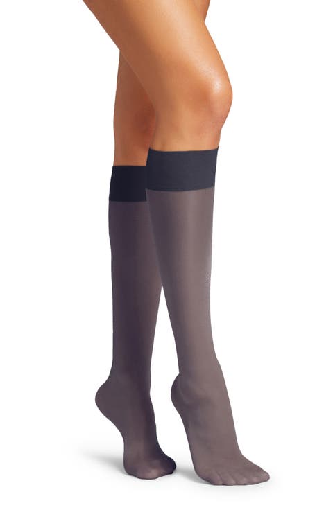 Satin Touch Knee High Socks