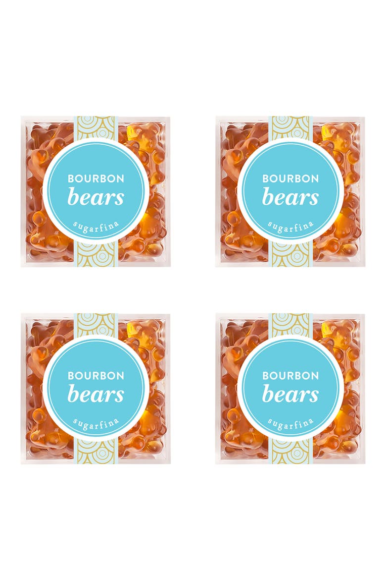 Bourbon Bears Set of 4 Candy Cubes, Main, color, BLUE