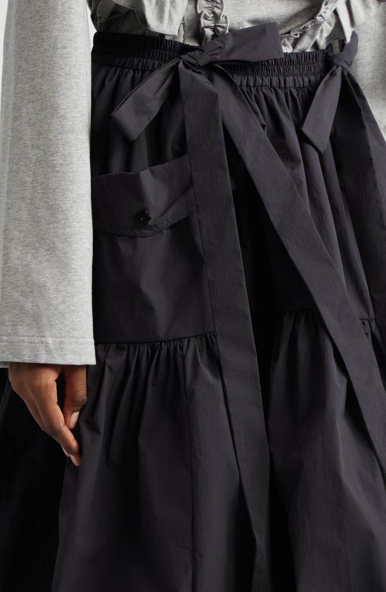 Cecilie Bahnsen CBCai Ripstop Skirt, Alternate, color, Black Crisp Ripstop