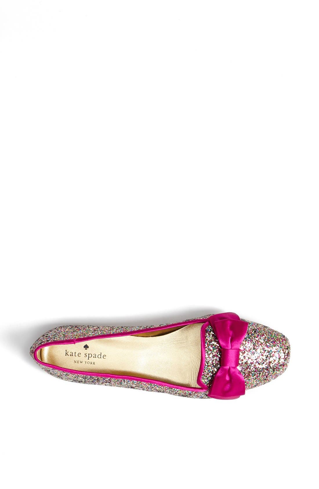 'audrina' flat, Alternate, color, MULTI GLITTER/ FUSCHIA SATIN