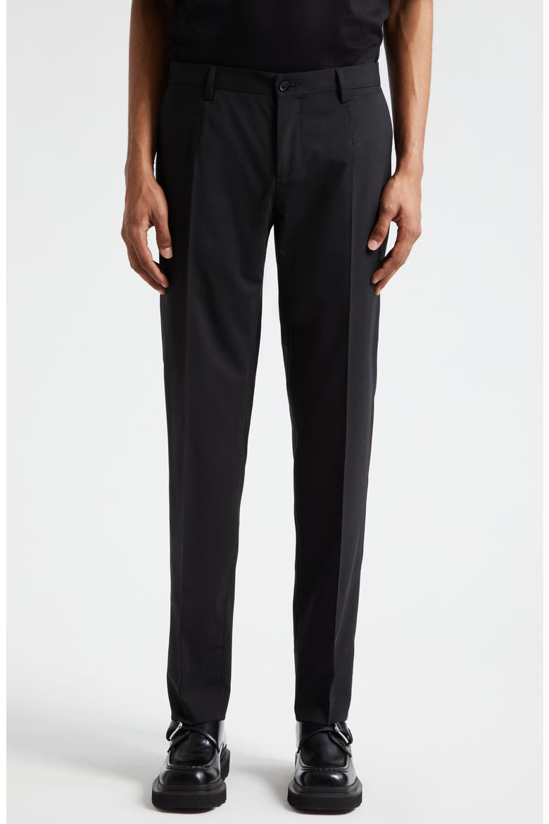 Martini Fit Stretch Wool Suit, Alternate, color, NERO