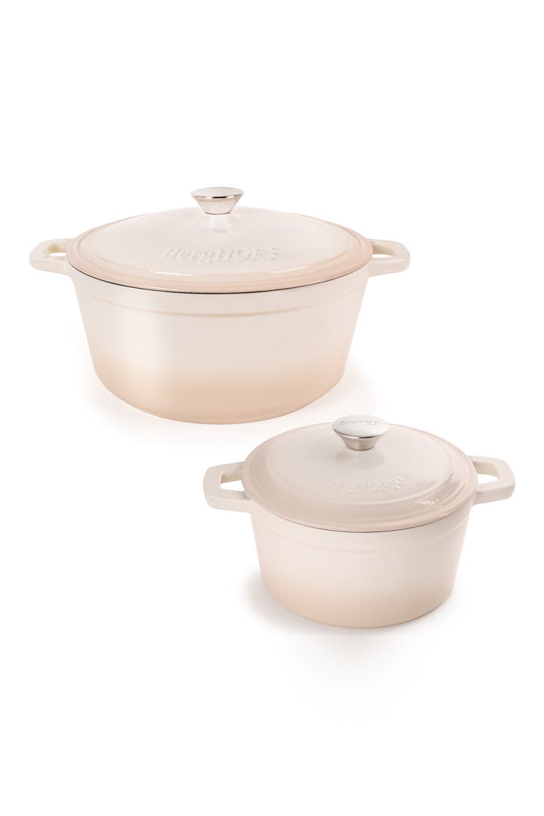 Neo Enameled Cast Iron 4-Piece Set, Main, color, WHITE