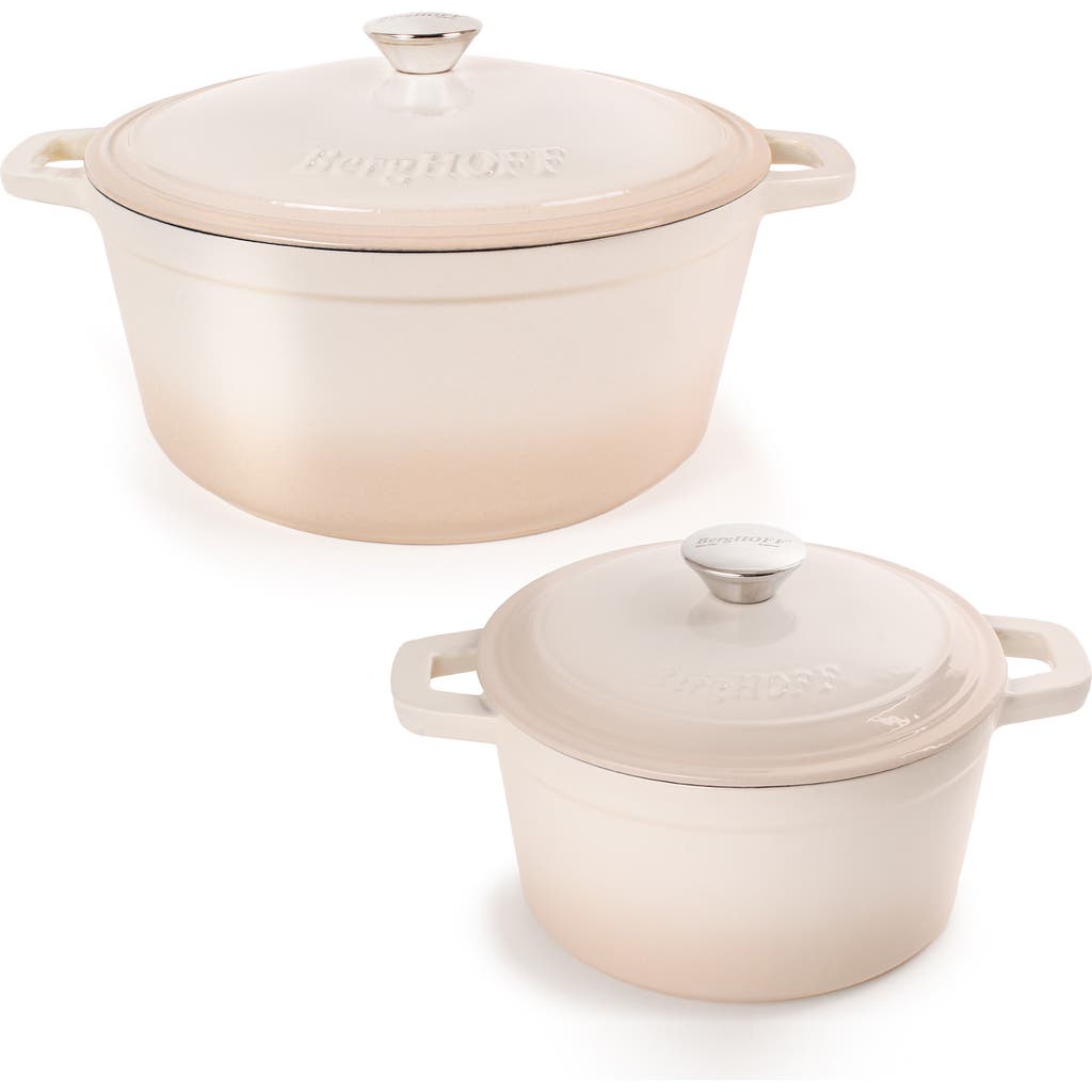 Berghoff Neo Enameled Cast Iron 4-piece Set In Neutral