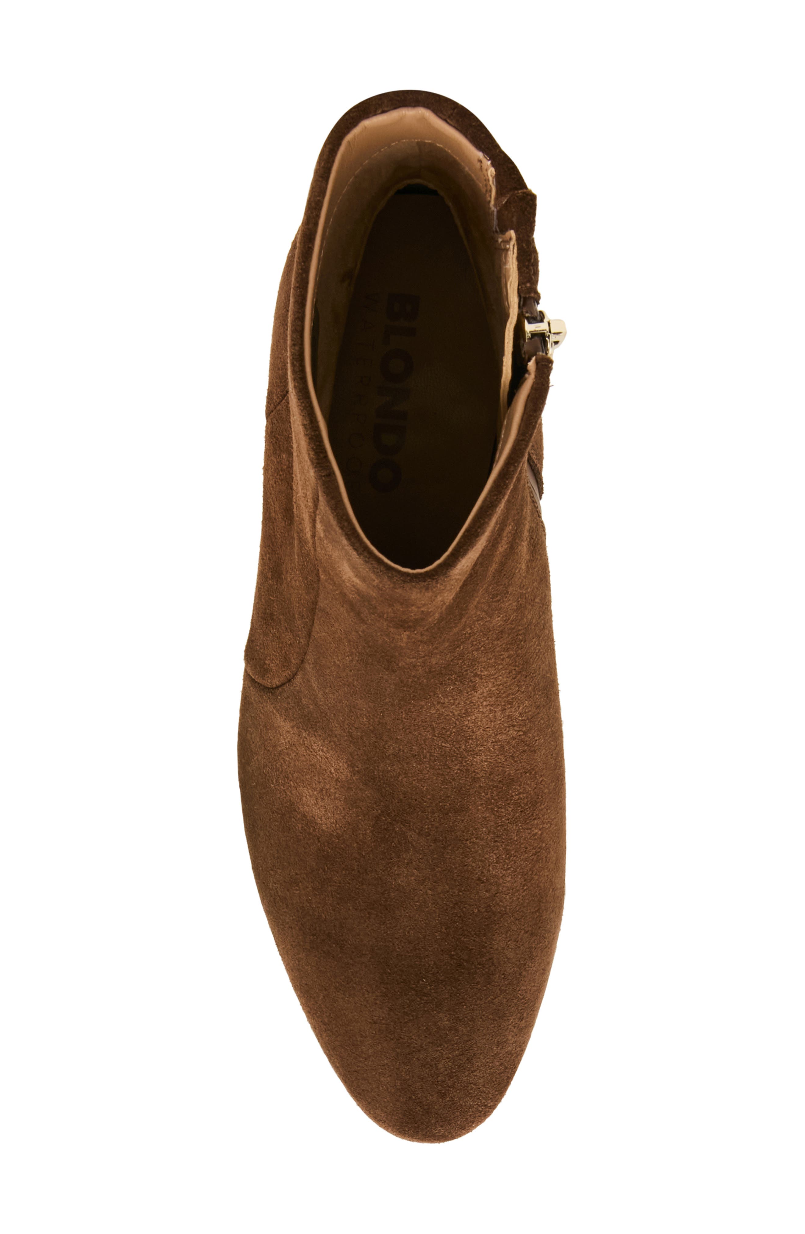 Nicolette Waterproof Bootie, Alternate, color, CHOCOLATE SUEDE