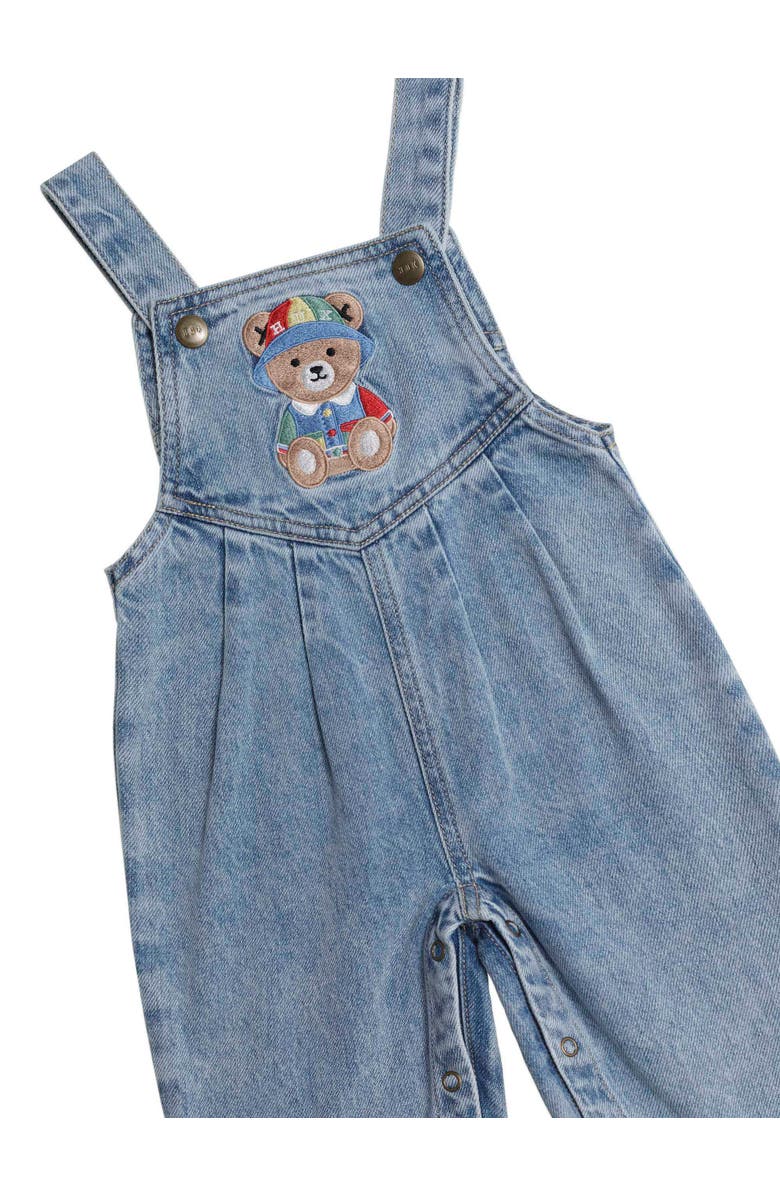 Huxbaby Dreamy Denim Huxbear Overalls, Alternate, color, Denim