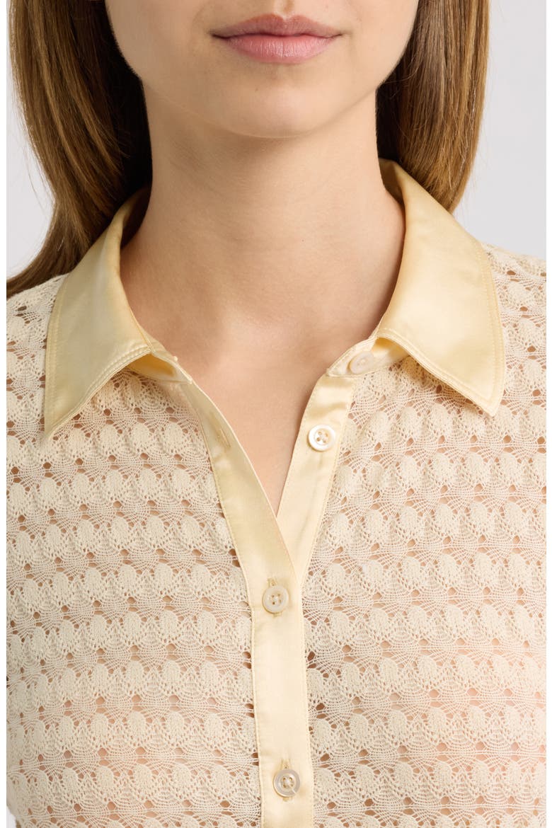 Bubble Stitch Shirt, Alternate, color, CREAM