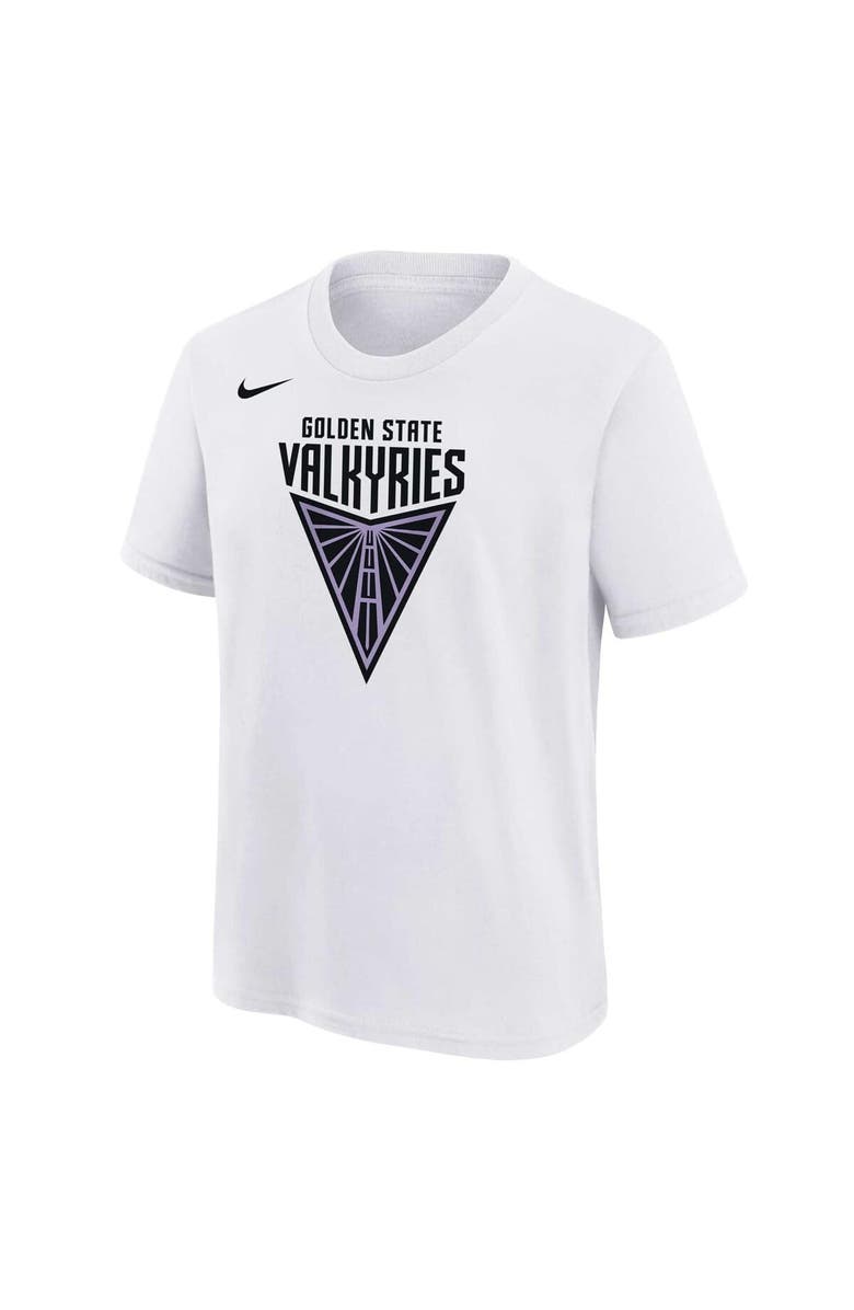 Nike Youth Nike White Golden State Valkyries Primary Logo T-Shirt, Alternate, color,