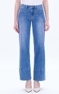 Bayeas Katia Patch Pocket Wide Leg Jeans