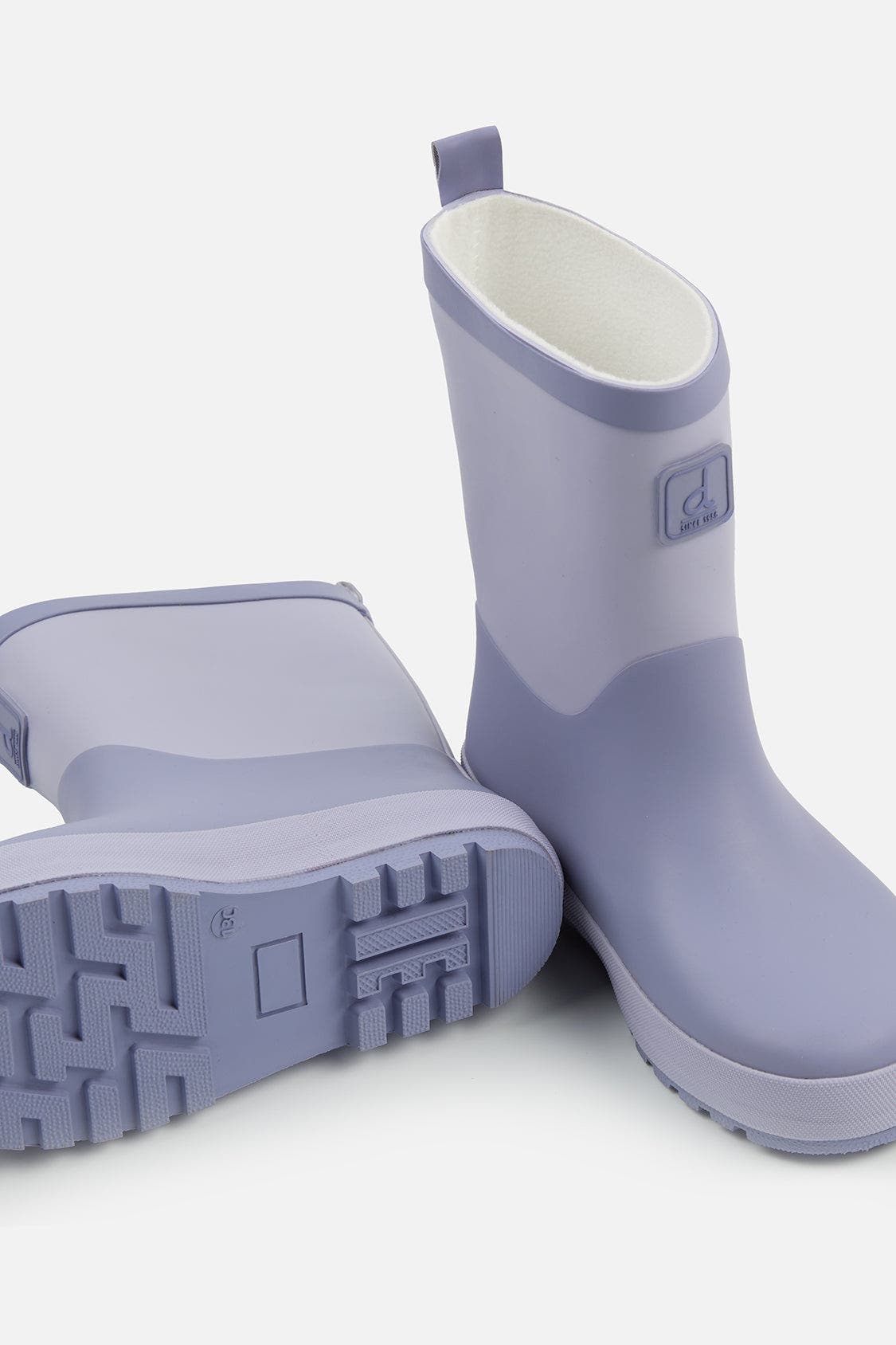 Two-Tone Treaded Sole Rain Boots, Alternate, color, Mauve