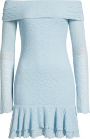 BP. Long Sleeve Lace Off the Shoulder Minidress