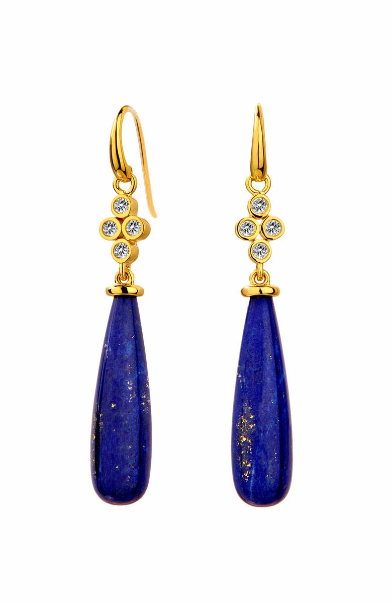 SYNA Long Drop Earrings, Main, color, Lapis Lazuli