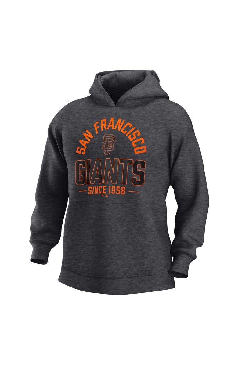 FANATICS Men's Fanatics  Heather Charcoal San Francisco Giants Fleece Pullover Hoodie, Alternate, color, 