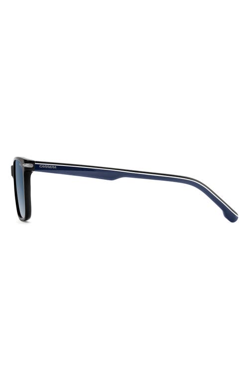 Carrera Eyewear Ca 391/s/us 53mm Rectangular Sunglasses In Black Blue/blue Sf