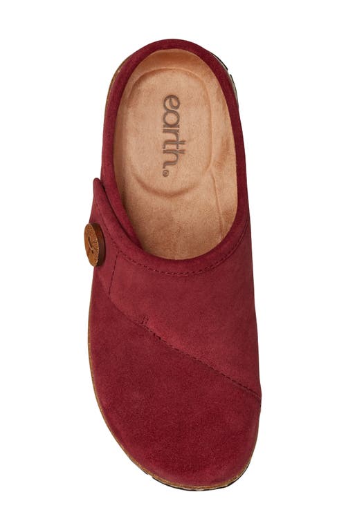 Earth Women's Ezra Button Wrap Slip-on Clogs In Red
