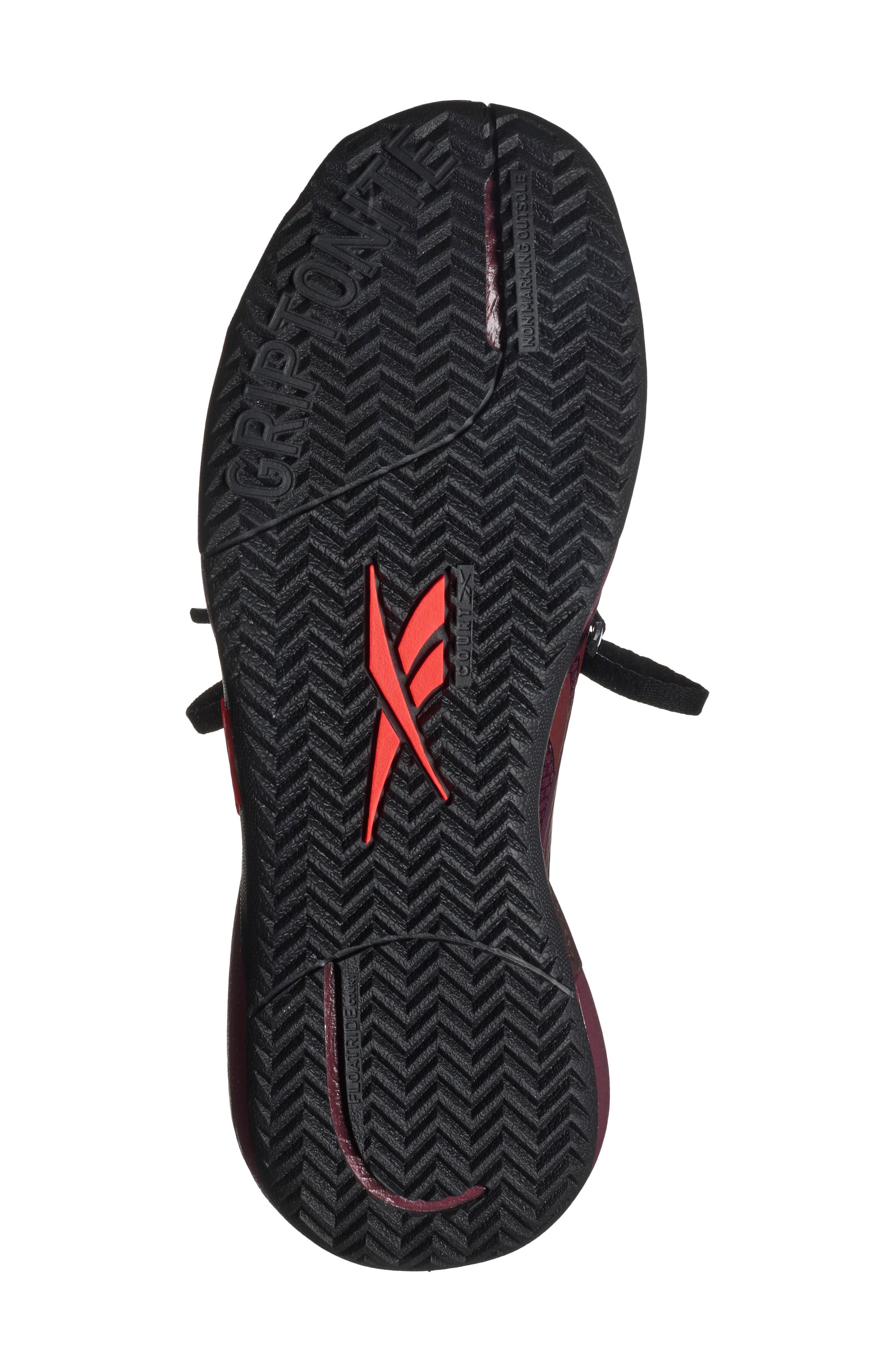 Nano Court Training Shoe, Alternate, color, BLACK CHERRY/BLACK/RETRO RED