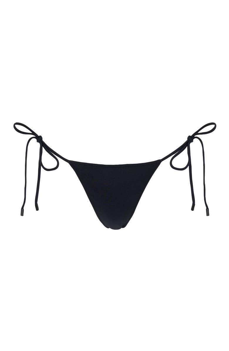 Sunkissed Le Triangle Tie Side Pattern Bikini Bottom, Main, color, Black