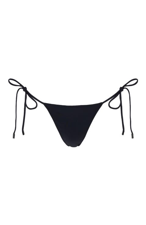 Le Triangle Tie Side Pattern Bikini Bottom