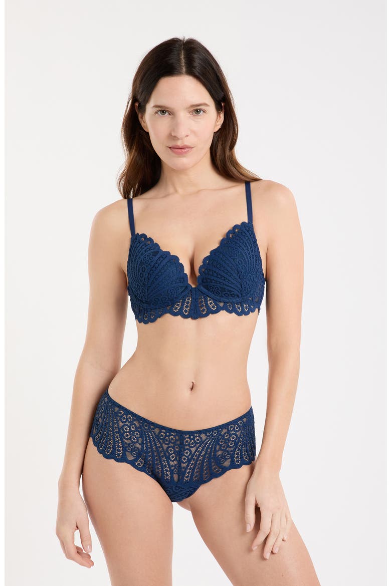 Etreinte N°2 Classique Underwire Bra, Alternate, color, NAVY