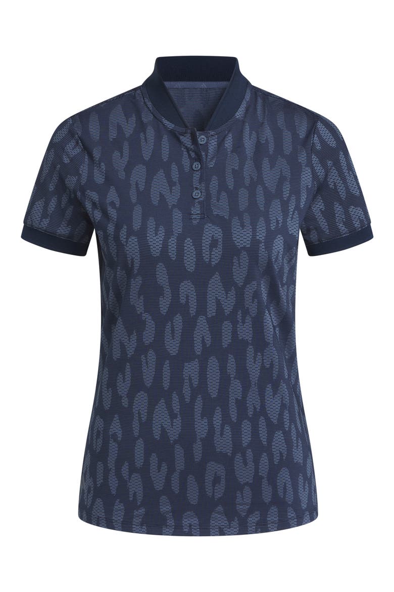 Ultimate365+ Jacquard Polo, Alternate, color, COLLEGIATE NAVY/ PRELOVED INK