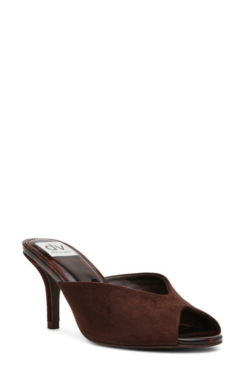 Curtsi Peep Toe Slide Sandal