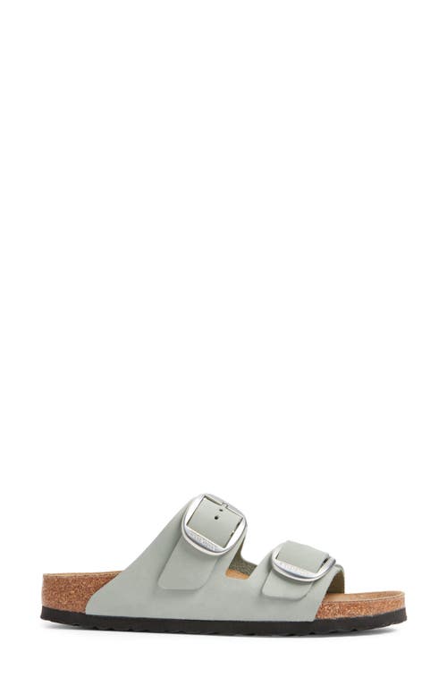 Birkenstock Arizona Nubuck Leather Womens Sandals In Stone Coin