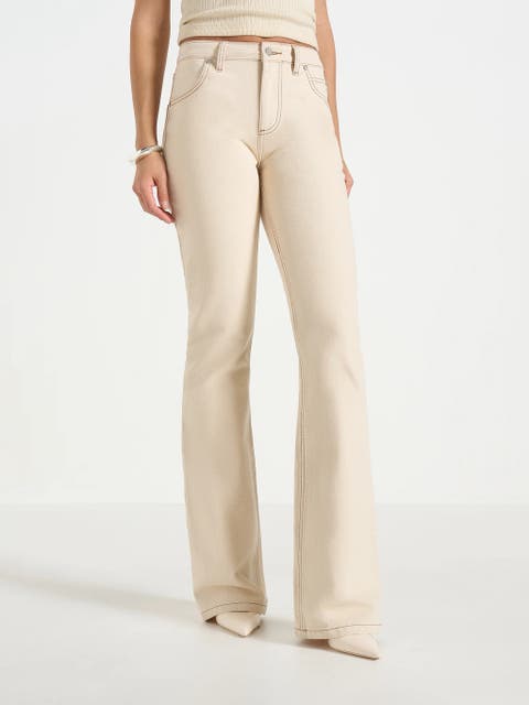 Abbie Stacked Fit And Flare Jeans