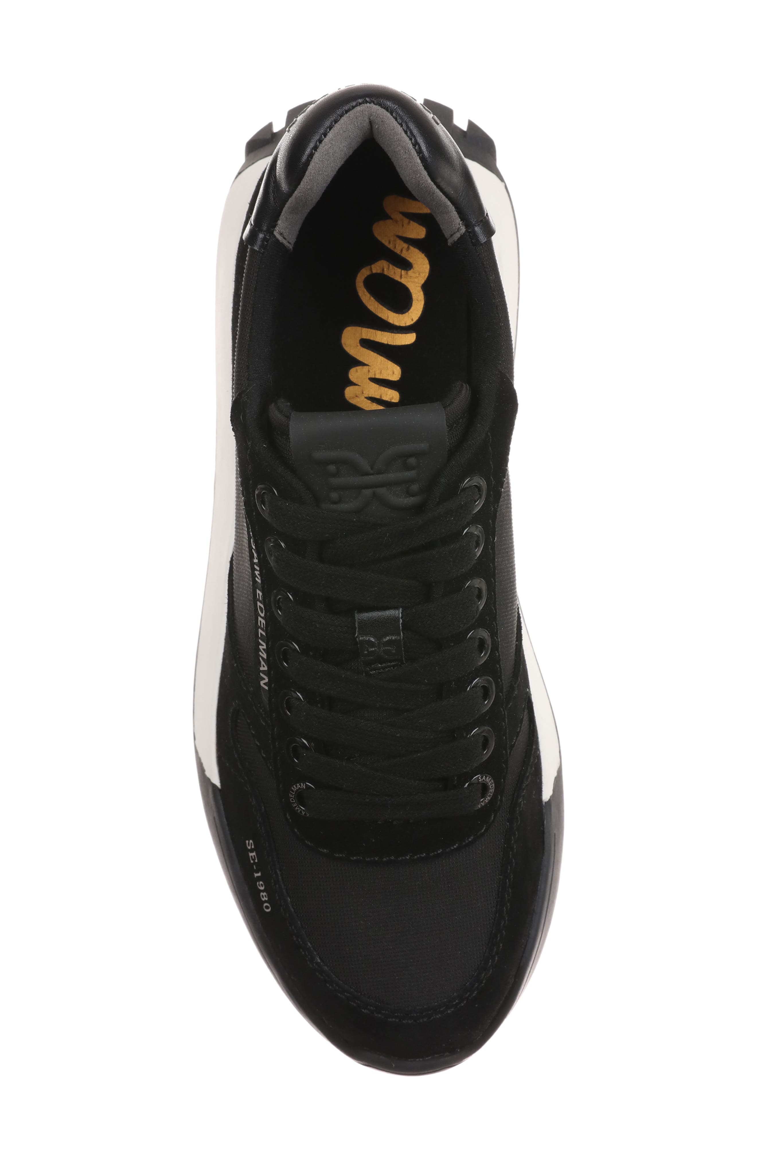 Layla Sneaker, Alternate, color, BLACK