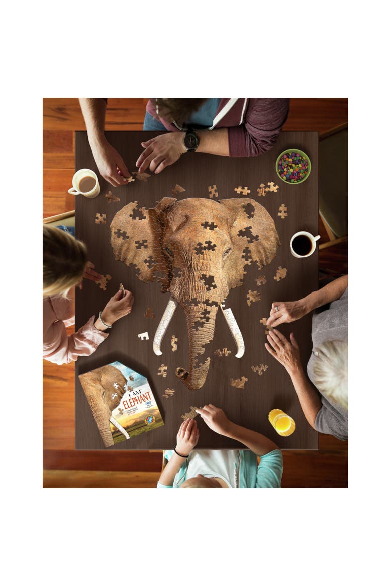 Elephant 300 Piece Jigsaw Puzzle, Alternate, color, Multicolored