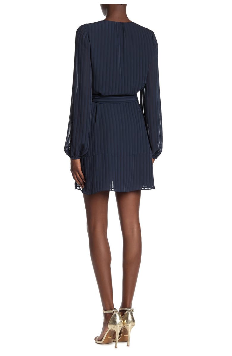 Ramy Brook Reed Shadow Stripe Wrap Dress, Alternate, color, 