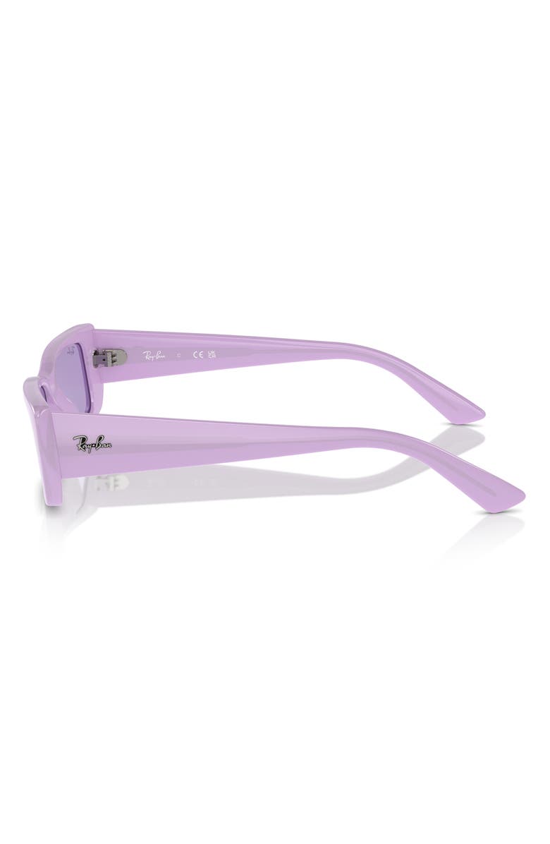 Ray-Ban Teru 54mm Rectangular Sunglasses, Alternate, color, Violet