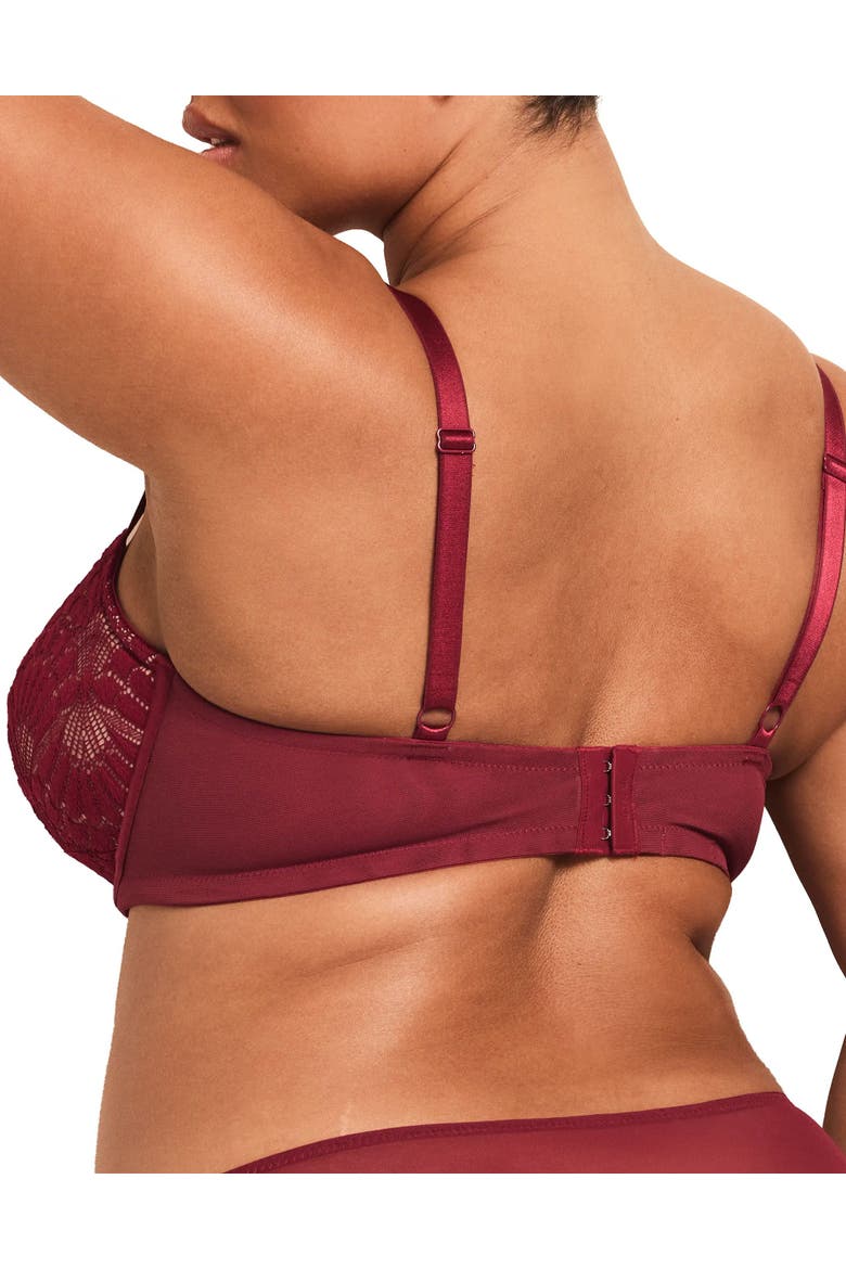 Albanne Contour Balconette Bra, Alternate, color, Dark red