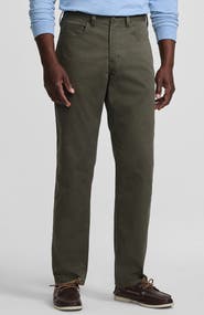 Lands' End Travel Kit Comfort Waist Classic Straight Fit 5 Pocket Pant