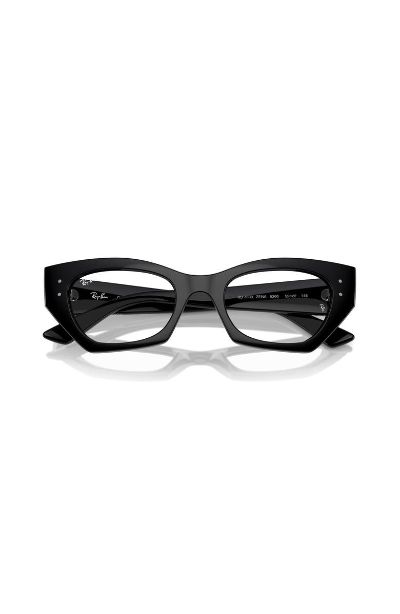 Ray-Ban 49mm Irregular optical glasses, Alternate, color, Black
