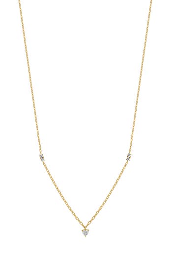 Bony Levy Maya Diamond Station Necklace In 18k Yellow Gold