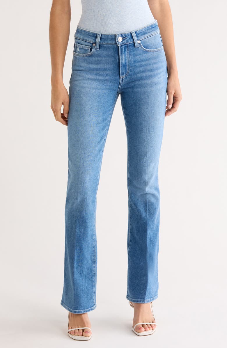 PAIGE Manhattan Bootcut Jeans, Main, color, Vino Vibes