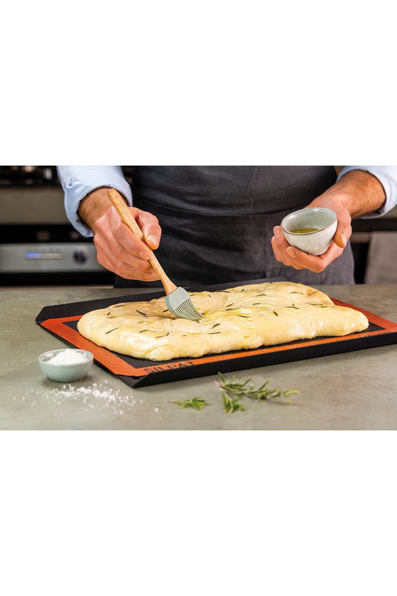 Silpain Premium Non-Stick Silicone Baking Mat for Bread, 11-5/8 x 16-1/2, Alternate, color, Orange