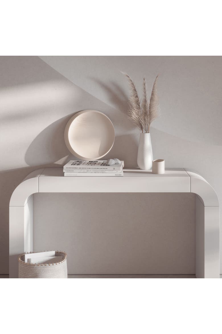 NewMoon beige Large Round Tray, Alternate, color, beige
