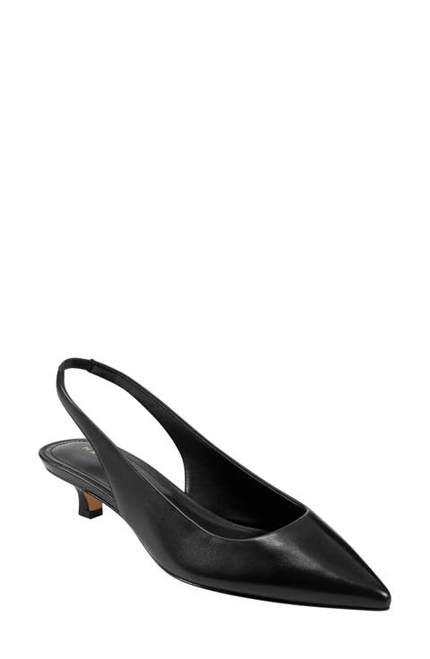 Posey Kitten Heel Slingback Pump (Women)