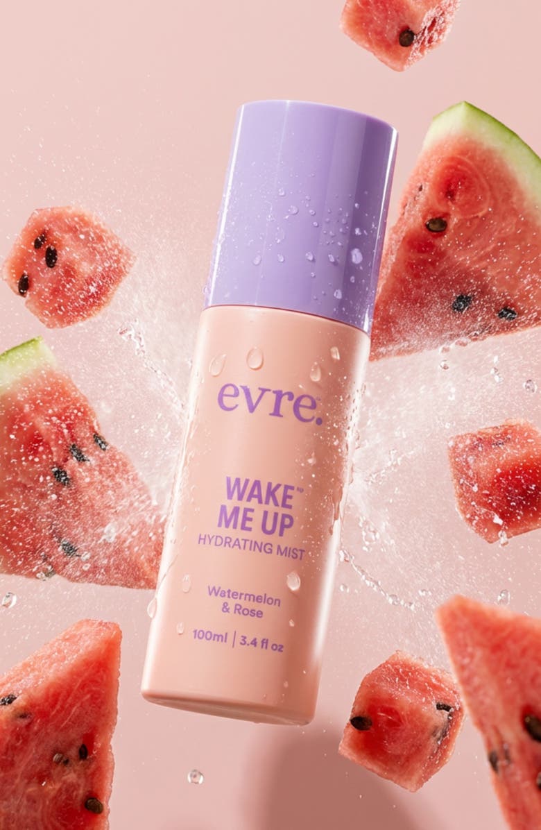 evre. Wake Me Up Watermelon & Rose Hydrating Mist, Alternate, color, 