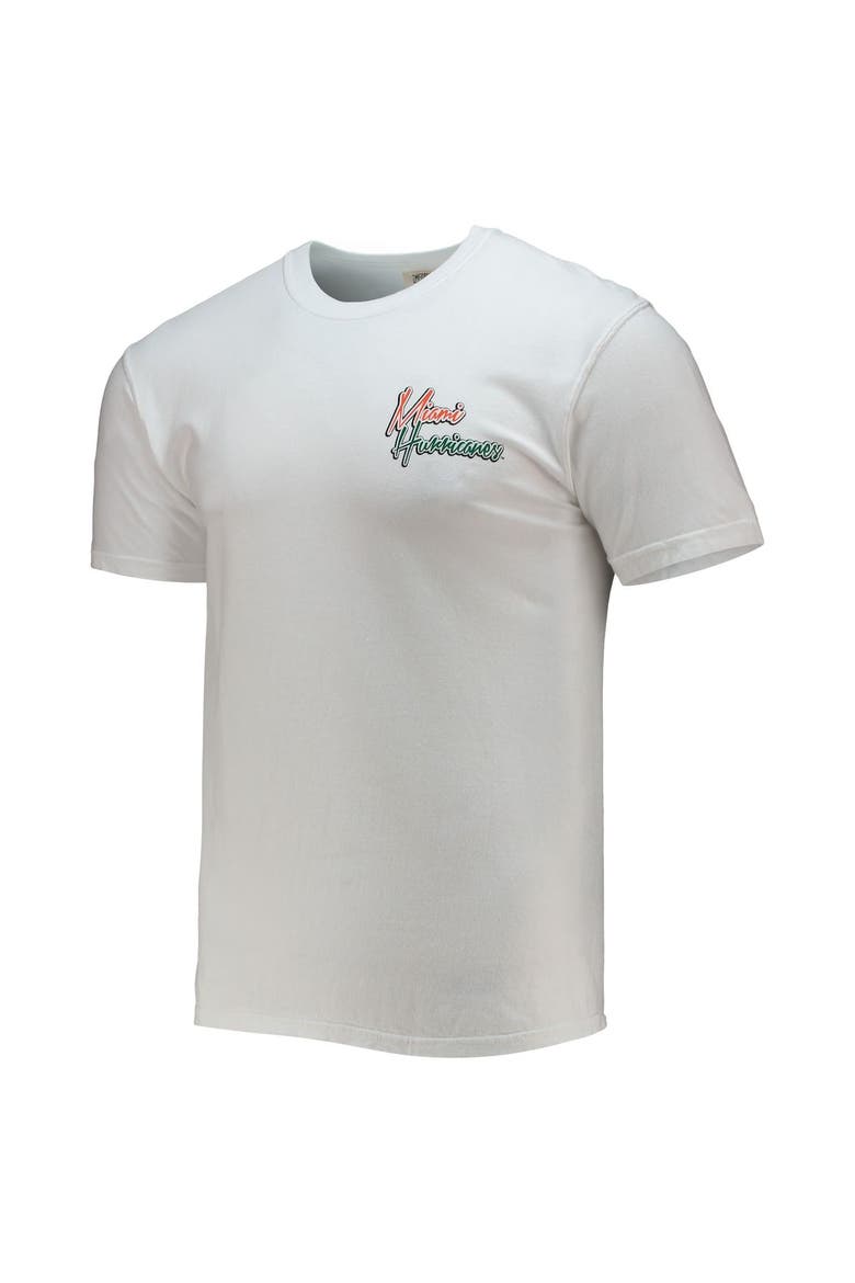 Men's White Miami Hurricanes Mascot Bandana T-Shirt, Alternate, color, White
