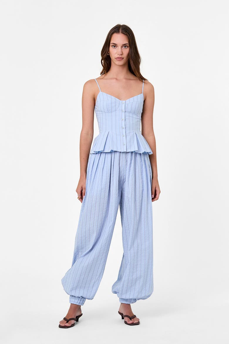 Staci Top, Alternate, color, Blue Multi Stripe