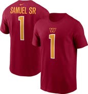 Nike Men's Nike Deebo Samuel Sr Burgundy Washington Commanders Name & Number T-Shirt