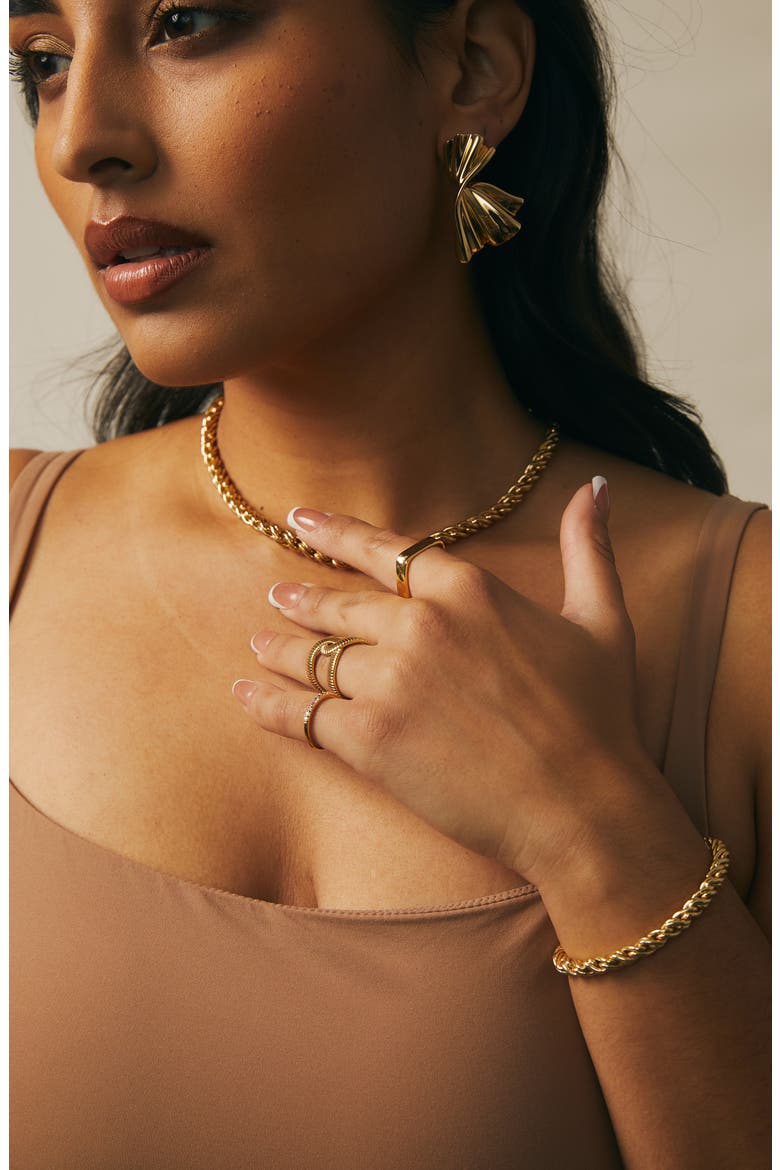 Monica Earrings, Alternate, color, GOLD