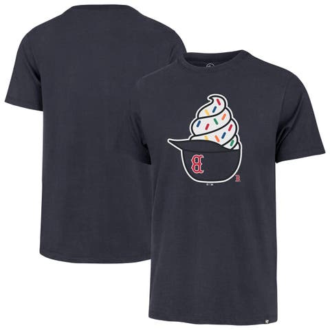 Men's '47  Navy Boston Red Sox Ice Cream Helmet Franklin T-Shirt