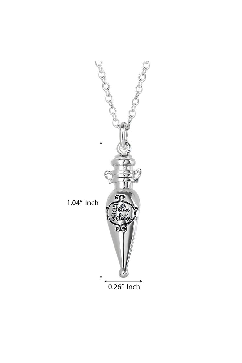Necklace Official License, Felix Felicis Potion Pendant, 18", Alternate, color, Silver