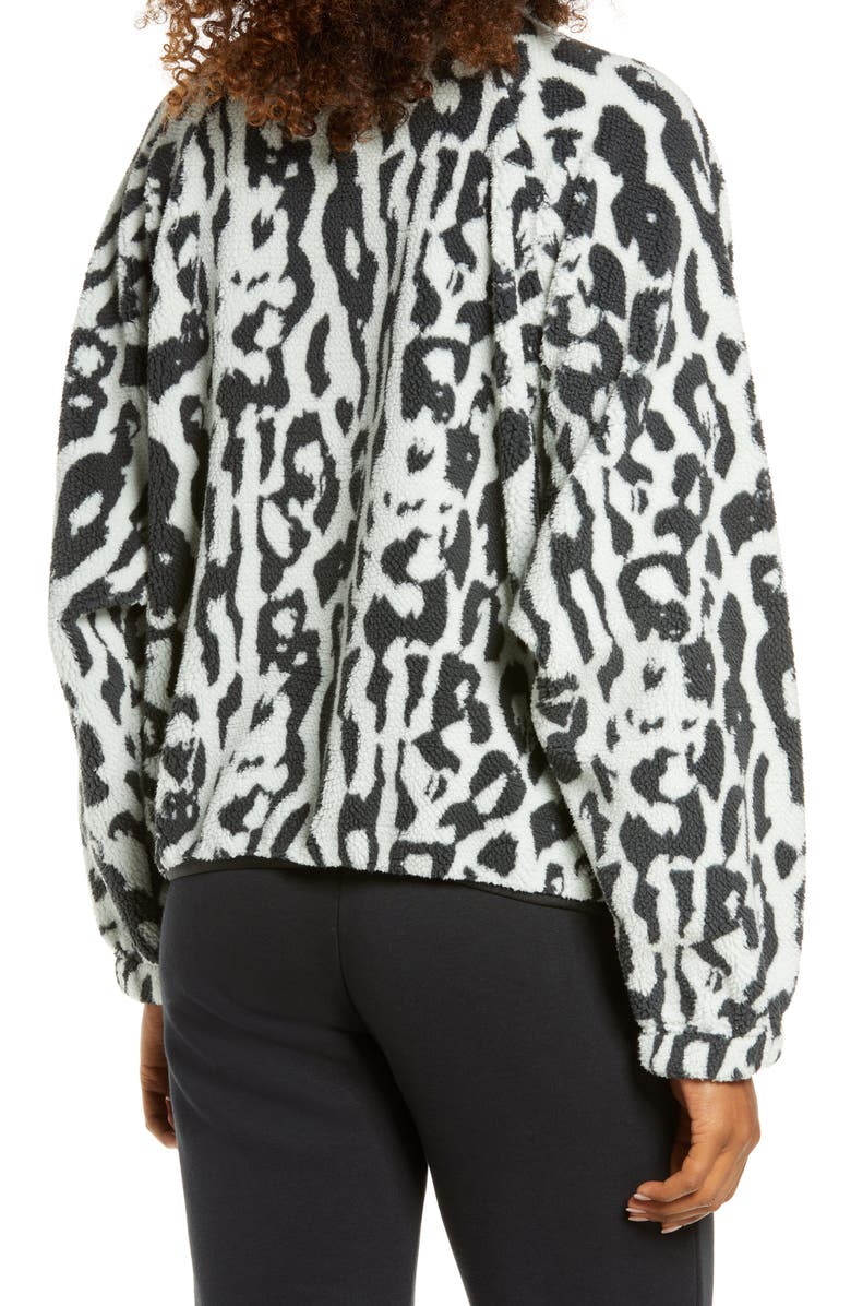 Nike Sportswear Animal Print Fleece Jacket, Alternate, color,