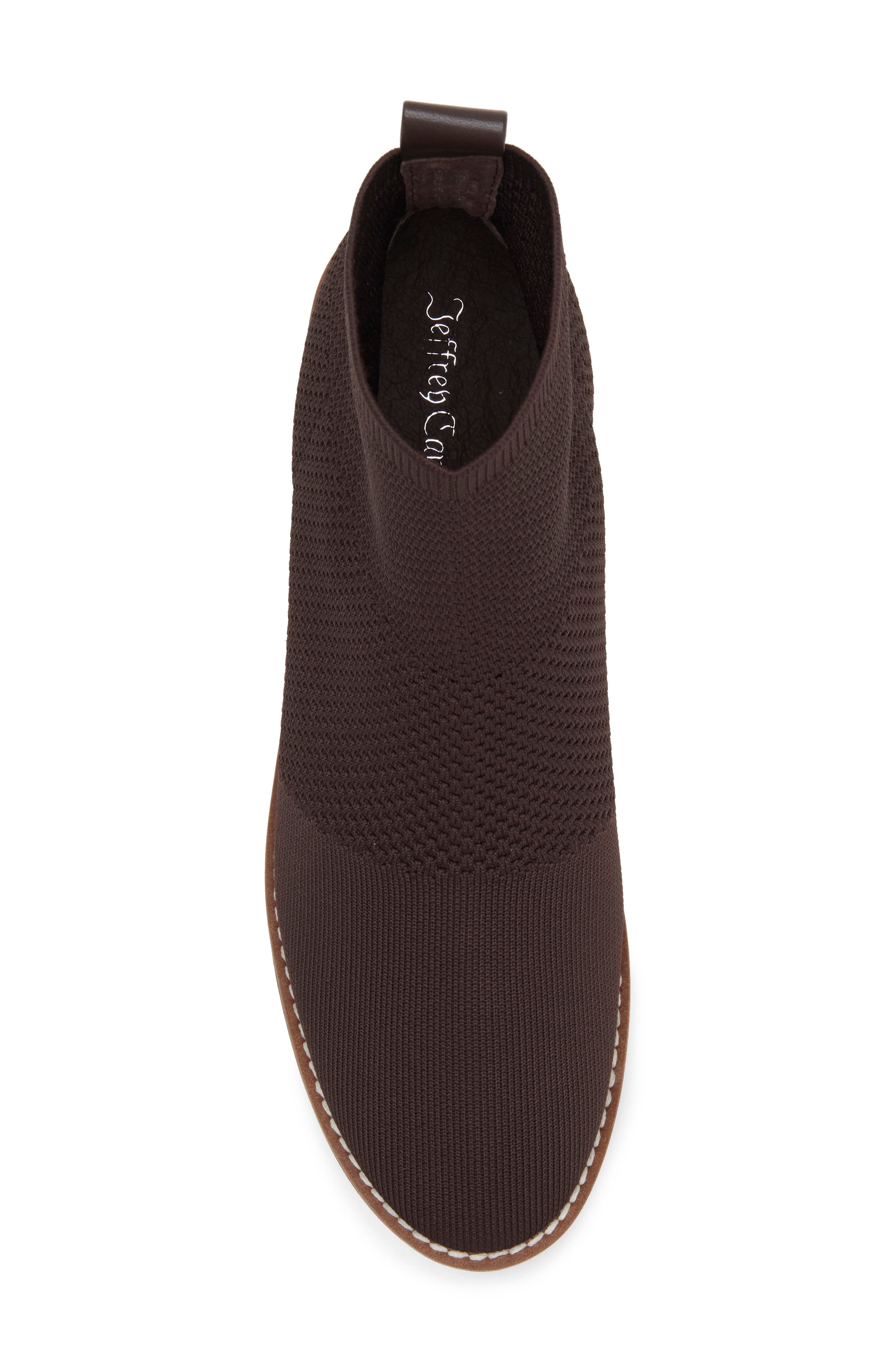 Estuary Knit Wedge Bootie, Alternate, color, COFFEE